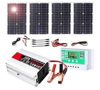 600W Solar Power System for RV, Van & Boat - Complete Kit with 50A Charge Controller & Foldable Panels(100W)