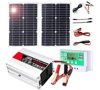 600W Solar Power System for RV, Van & Boat - Complete Kit with 50A Charge Controller & Foldable Panels(50W)