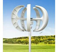 600W Wind Turbine Generator Kit, Lantern Wind Generator 12V, Low 6.56ft/s Startup, 147mph Survival Speed, Power Supplementation, for Boat/Solar Hybrid Systems Power Manufacturer Equipment