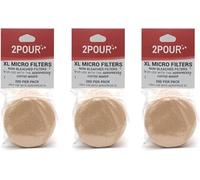600x - Compatible with AeroPress XL - Reusable Unbleached Paper Coffee Filters, Natural & Vegan Replacement Pack (3 Packs)