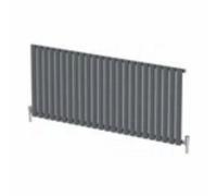 600X1440mm Designer Radiator Horizontal Anthracite Oval Column Rads Single Panel