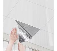 600x300mm White Ceiling Panels, Waterproof PVC Wall Panels for Bathroom, Kitchen & Living Room, Self-Adhesive Detive Wallpaper, 12-Pack Ceiling Tiles