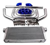 600x300x76 Inlet 3" Front Mount Intercooler Turbo Intercoolers Intercooler Piping Kit Car Engine Intercooler
