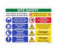 600x450mm Multi Hazard Children Must Not Play Sign by LI-Safety