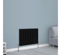 (600x748mm Double, Black) NRG Horizontal Vertical Flat Panel Designer Radiator Central Heating Radiator Rads