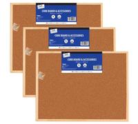 600x800mm Wooden Frame Cork Board with Colourful Push Pins for Office, Home, Notes Organiser (3)