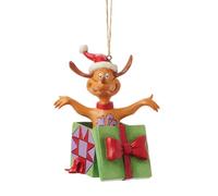 6017079 Jim Shore Grinch Max Popping Out Of Present - P6246