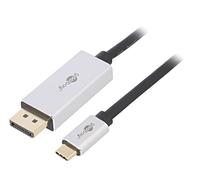 60177 adapter DisplayPort 1.4HDCP 2.2 gold-plated 3 meter black Goobay