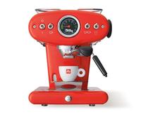 60457 ILLY X1 Anniversary ESE & Ground, Ground Coffee Pod Coffee Maker - Red
