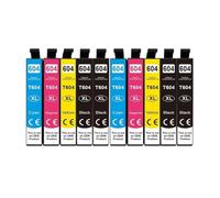 604XL Ink Cartridge,Compatible For Epson XP-2200 XP-3200 XP-4200 WF-2950 | Compatible Ink, 604/604XL, BK/C/M/Y, With Chip, Fits XP-2200 WF-2950(10PCS)