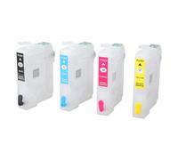 604XL Refillable Inkjet Cartridge Set Includes Chip Empty Inkjet Box for XP-4205 WF2910 WF2930 WF2935 WF2950 Refillable Cartridges