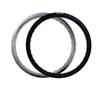 6061 Aluminum Motorcycle Rim 2 15x19 32 36 Spoke Silver Black Wheel Circle Hole 215x19 2 15 19 Compatible With Standard Rims(Silver 32 Holes)