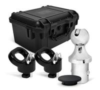 60618 Puck System 38000 LBS Gooseneck Hitch Ball Kit, Compatible with 2013-2024 Dodge RAM 2500 3500, 2-5/16 Inch Gooseneck Ball for Truck Bed with 2 Gooseneck Safety Chain Anchors