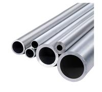 6063 Aluminum Alloy Round Tube Straight Pipe, Large Outer Diameter 21-25mm, Wall Thickness 0.5-11mm, Length 300mm/500mm(300mm-OD21 x ID7mm)
