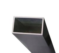 6063 Aluminum Square Pipe 10x30mm 15x30mm 20x30mm Thick 1mm 2mm 3mm Rectangular Tube Profile for Decoration Length 500mm Industry(3mm 20X30mm)