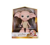 6069165 Harry Potter, Interactive Magical Dobby Elf Doll with Sock, Over 30 Sounds and Phrases, 21.6cm, Kids' Toys for Ages 6 and up, Black