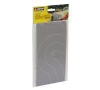 60710 Noch HO Curved Asphalt Road Set Of 2 Pieces Width Mm. 66