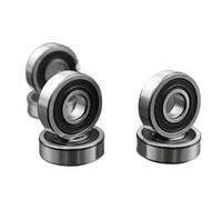 608 606 607 609 625 626 627 628 2RS DDU Bearings Bore 5mm 6mm 7mm 8mm 9mm Roller Wheel Lubricated Sealed Bearing 10Pcs(608 2RS Normal,10Pcs)