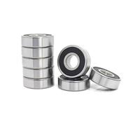 608ZZ 6200ZZ 6201ZZ 6202ZZ 6203ZZ 6204ZZ 6205ZZ 6206ZZ 6207ZZ 6208ZZ Metal Sealed Deep Groove Ball Bearing with 2RS,RS - 10Pcs,608-8x22x7mm