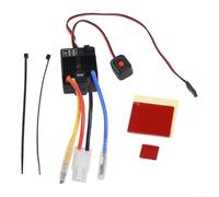 60A/360A Brushed Electronic Speed Controller 6-12V ESC with for XT60 Interface for RC Car or RC Boat, 2-3S for Lipo and 6-9 NiMH Cells, BEC Output 5.35V/3A, Supports 540/550