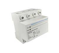 60A 380V~ Three Phase four wire Din rail automatic recovery reconnect over voltage and under voltage protective protection relay