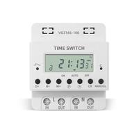 60A 80A 100A Timer Switch 220v Weekly 7 Days Programmable Digital Time Switch Relay Timer Control By Din Rail Mount 1Pcs(60A)