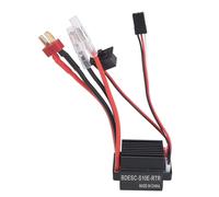 60A Brushed ESC Speed Controller, Dual Direction Electronic Speed Controller with T Plug, 320A Peak Current for RC Car Boat, Built in Heat Sink and 5V 2A BEC