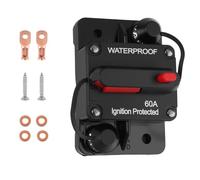 60A DC 12V-48V Circuit Breaker,Waterproof Manual Reset Inline Fuse Holder Inverter for Car Audio Solar Inverter System Protection for Car Motor Marine Boat