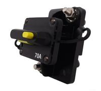 60A DC Circuit Breaker Manual Reset for Trolling Motor(70A) | Manual reset button, thermal trip protection, replaces fuses, for ideal for trolling motors, 30V-300V DC range