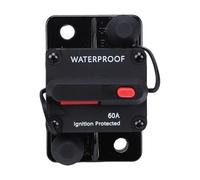 60A DC Circuit Breaker with Manual Reset, | Marine Grade Battery Disconnect Switch, for Boat Trolling Motor, RV Trailer, Car Audio, Solar System