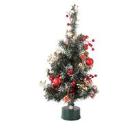 60cm/23.62in Mini Rotating Christmas Tree, 360° Auto-Slow Rotation Christmas Tree with LED Lights & Music, for Desk/Bedside/Coffee Table, Holiday Decoration & Gift