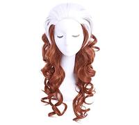60cm/23.62inches Rogue Cosplay Wigs White Mixed Brown Heat Resistant Synthetic Hair Perucas Cosplay Wig