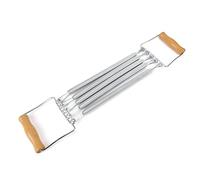 60cm/23.6in Chest Expander, Wooden Handle Yoga Chest Expander Multifunction Removable Steel Spring Exercise Resistance Trainer Developer Exercise Muscle Fitness Equipment for Gym, Home