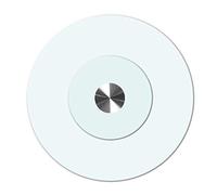 60cm/24in Rotating turntable Lazy Susan for kitchen Dining Table tabletop, 9mm thick round clear glass Rotating Tray Serving Plate, explosion-proof tempered glass