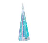 URBNLIVING 60cm Festive LED Christmas Light-up Star Decoration Multicolour Modern Xmas Tree Cone Iridescent Indoor Outdoor Ornaments Gift for Home Decor Lighting Battery Powered