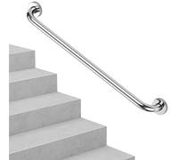 60cm 80cm 1m 1.2m 150cm Anti-Slip Stairs Bannister Rail - Stainless Steel, Home Corridor Safety Support Rod Modern Stair Handrail Railing for Indoor Outdoor(4ft/120cm)