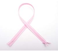 60cm Adjustable Length Invisible Zip - Pink, 1 Piece