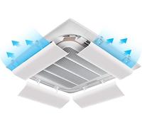 60cm Air Conditioner Vent rs, Adjustable Ceiling Diffusers for Direct Airflow, 4-Pack, Improve Comfort & Energy Efficiency in Your Home