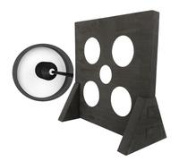 60cm Archery Target EVA Durable Mortise Tenon Base for Solid Support Split Target Core Simple Installation Bow Arrow Shooting (Black)