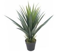Artificial Yukka Tropical Plant 60cm Agave Spiky Tropical House Plants Botanik Leaf Green One Size