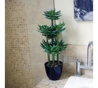 Large Artificial Tropical Yukka in Planter Botanik Leaf Green One Size