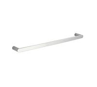 60cm Bathroom Single Towel Bar Rack - Polished Chrome, SUS Stainless Steel, Oval Style