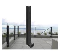 60cm Black Corner Post for Railing Windproof Outdoor PilVersatile Side Wall Mount for Indoor/Outdoor Stairs and Stylish Balustrade Solution
