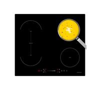 60cm Black Induction Hob with Bridging Zone