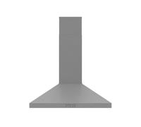 60cm Chimney Cooker Hood - Stainless Steel Pyramid Extractor, Inox | 283m3/h Extraction, 3 Speeds, Ducted or Recirculating, 2x LED Lights, Washable Filter - Ideal for Modern UK Kitchens
