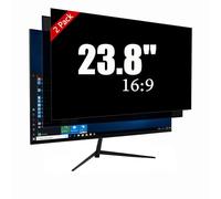60cm Computer Privacy Screen Filter for Widescreen Computer Monitor, Anti-Blue Light Anti-Scratch Film for Data Confidentiality with 16:9 Aspect Ratio (Pack of 2)