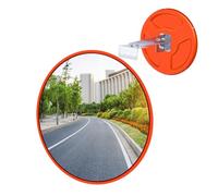 60cm Convex Security Mirror - Blind Spot Mirror for Driveways, Supermarkets & Garage Reversing - Includes Adjustable Wall Bracket & Screws