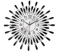 60Cm Diamante Beaded Crystals Quartz Jeweled Wall Clock Home Decor Living Room