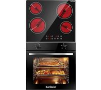 60cm Electric Ceramic Hob & 65L Electric Oven