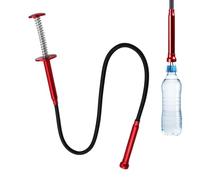 60cm Flexible Grabber Reacher Tool with 4-Claw Gripper & Magnetic Tip | 24-Inch Long Spring Handle Pick-Up Tool for Drains, Sinks, and Engines | Retrieval Gadget for Home, Kitchen, and Autom
